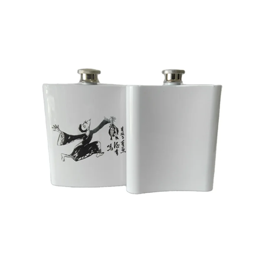 Mini 6oz Stainless Steel Flask for Sublimation Classic Design Style Metal Body