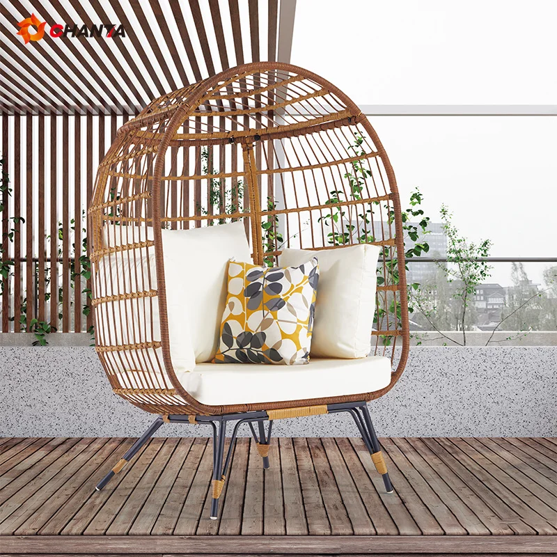 Competitive Price manufacturer household rattan chair wooden rattan chair egg chair