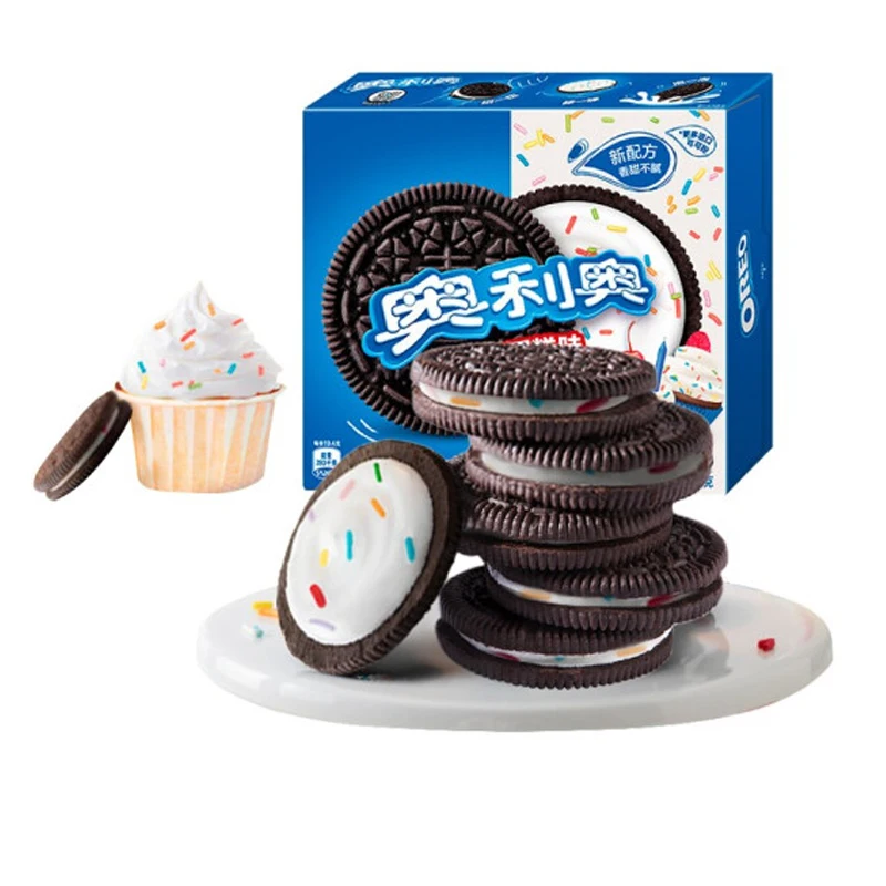 Birthday Cake Flavor Sandwich Biscuit Boxed 388g Individual Package Breakfast Cookies Snack
