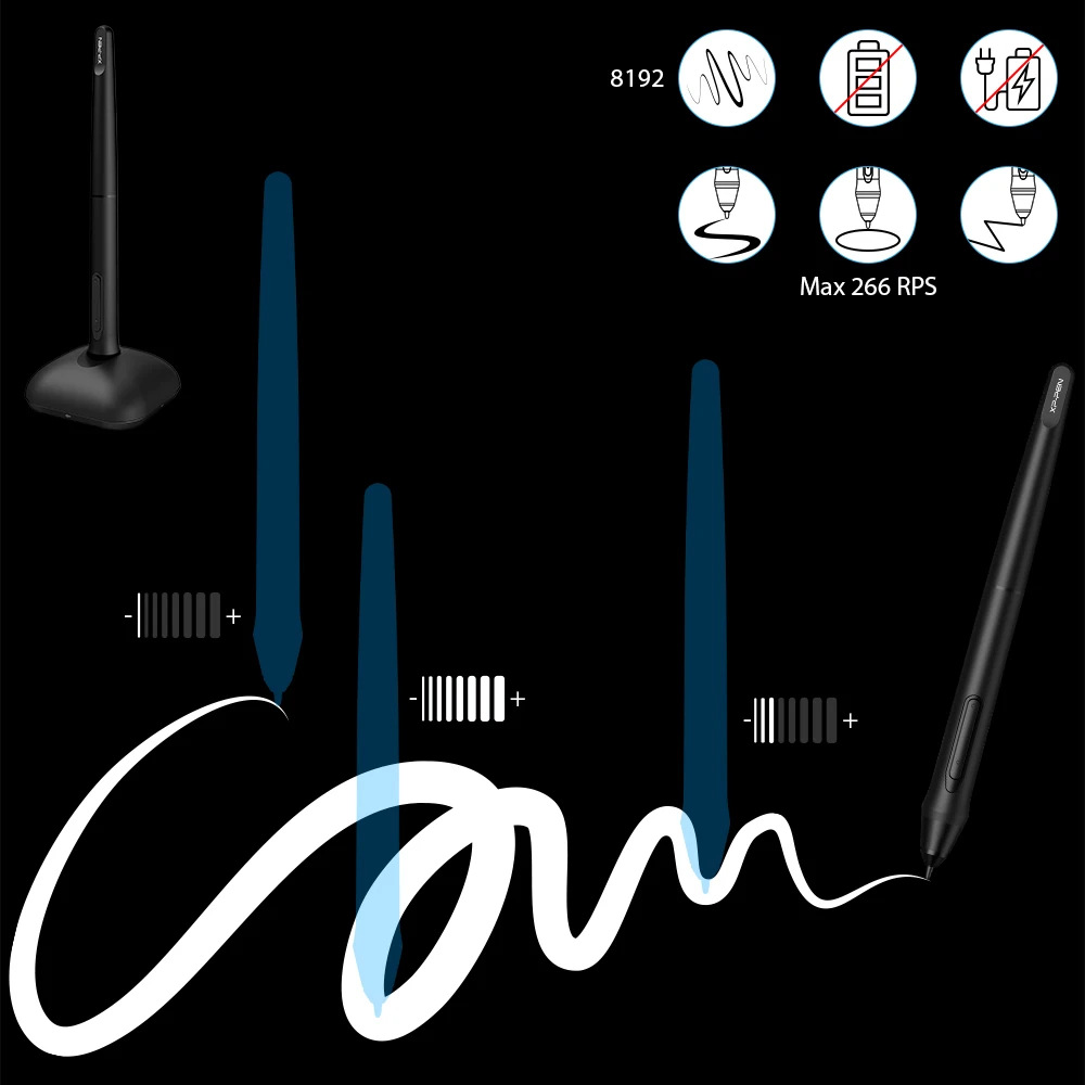 XP-PEN Deco 01V2 Battery-Free Stylus Graphic Drawing Tablet Digital Pen Tablet
