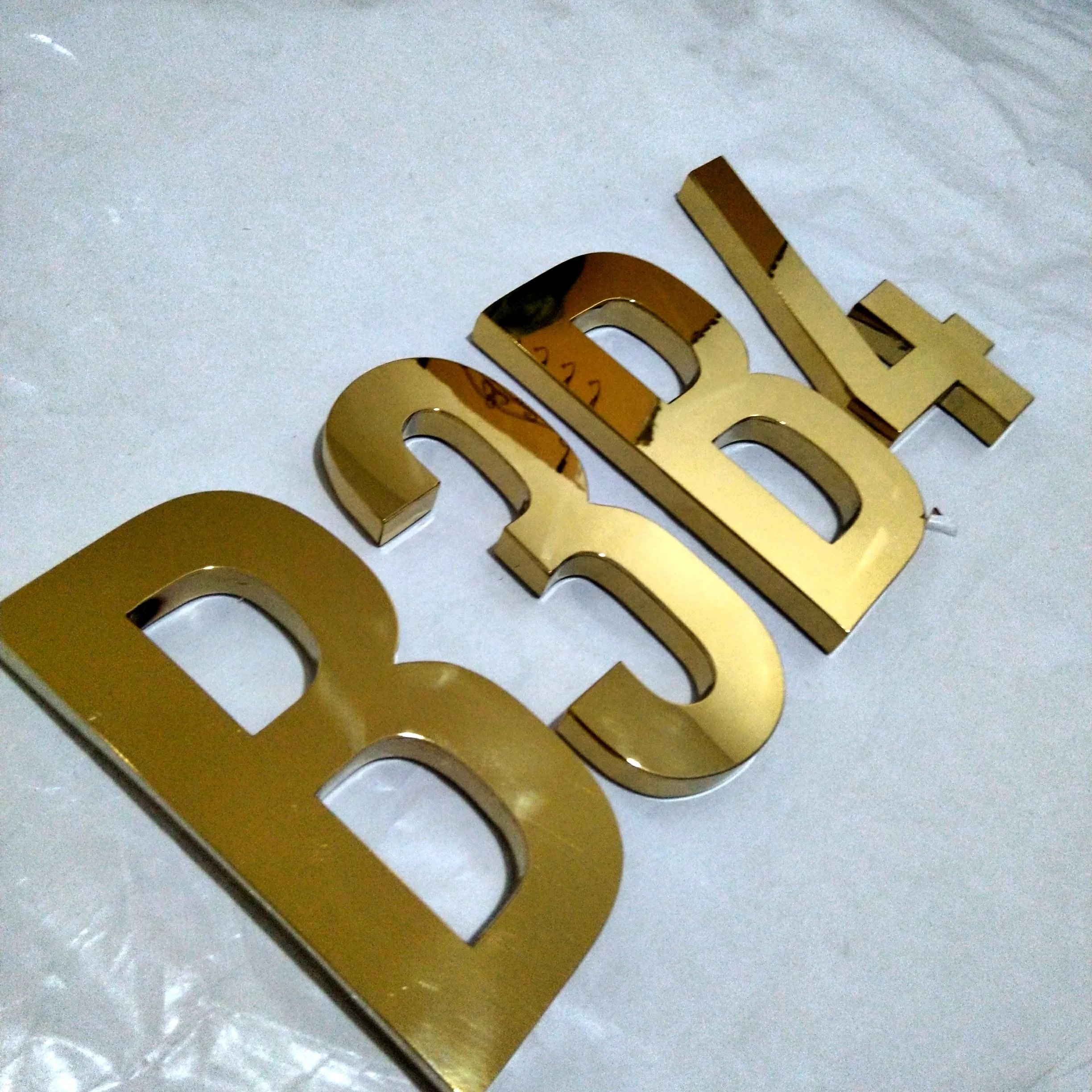 3D wholesale galvanized metal letters hotel metal numbers