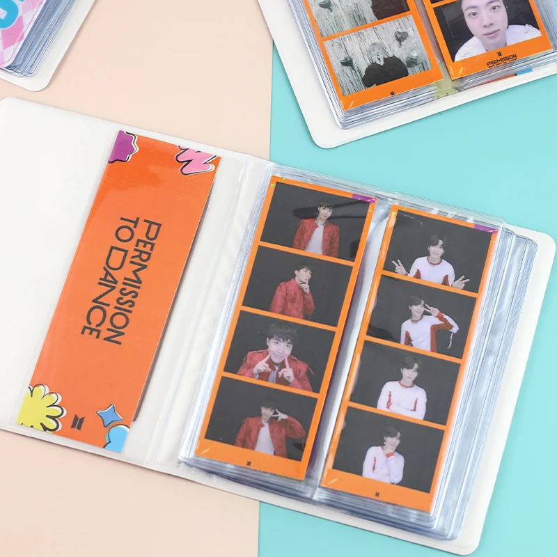 4 Cut Collect Book PVC Photo Album for 2*6 Inch Photos/idol Card/postcard/bookmark