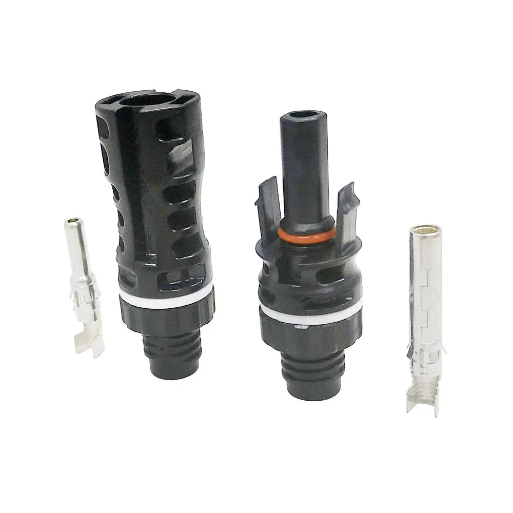 TUV Customized IP 68 Waterproof solar Connector male and female Ip68 PV  Connector 1500V Solar Panel Cable Connector