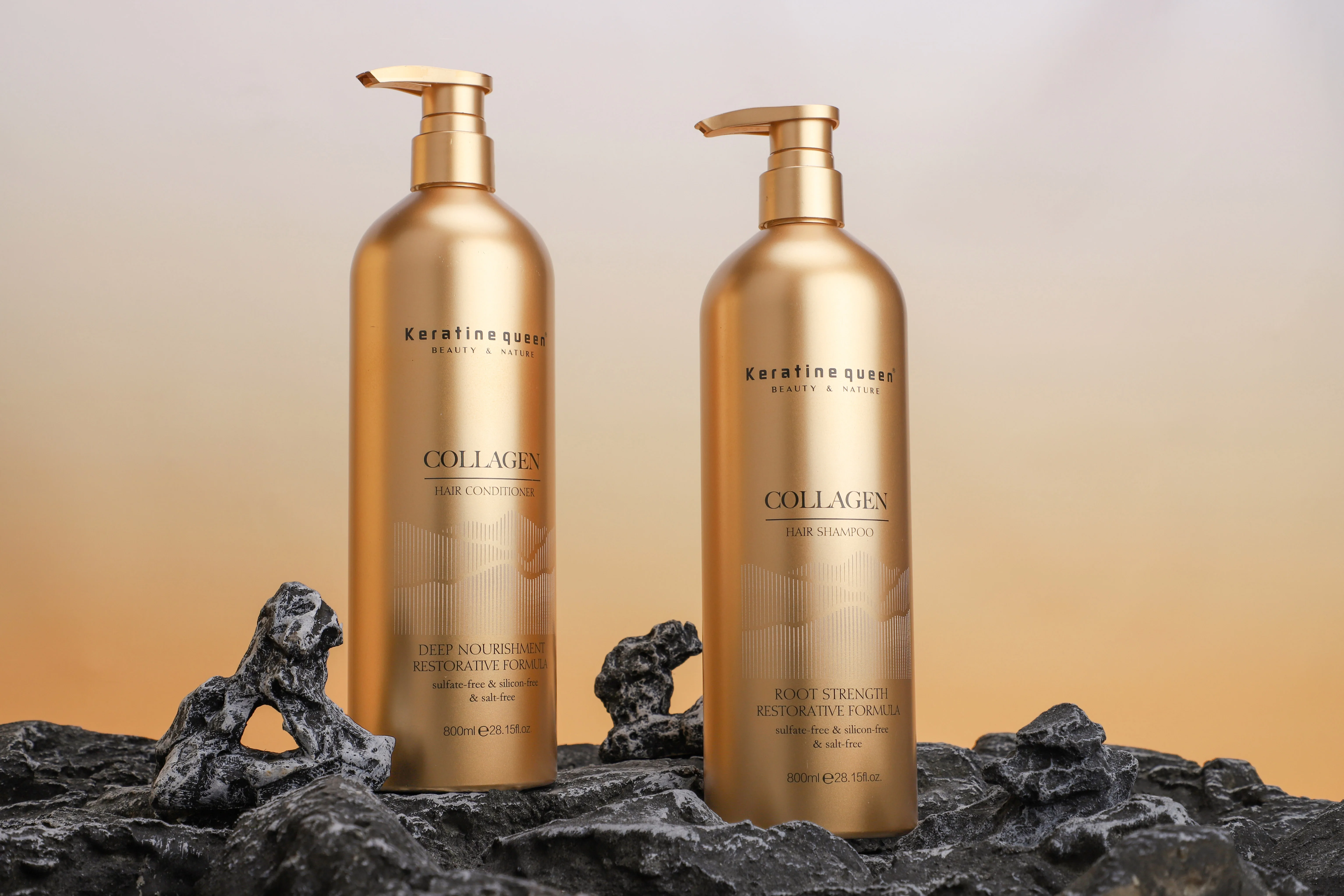 Wholesale Organic Collagen Hair Shampoo Deeply Repairing Damaged Hair Care Nourishing Moisturizing Shampoo and Conditioner