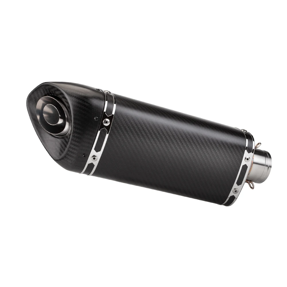 36-51mm High quality universal muffler motorcycle carbon fiber muffler exhaust pipe modified universal motorcycle exhaust AK M20