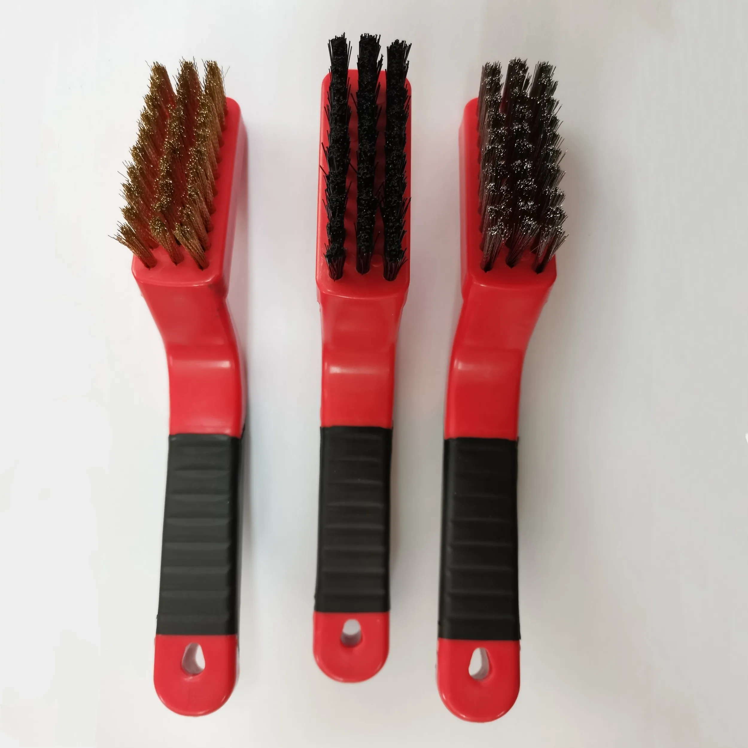 Stainless Steel Brass Nylon Cleaning Polishing Wire Brush set