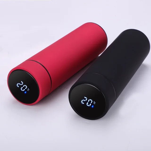 Travel Tumbler Smart LED Temperature Display Metal Insulation Water Bottles Stainless Steel Intelligent Vacuum Flask