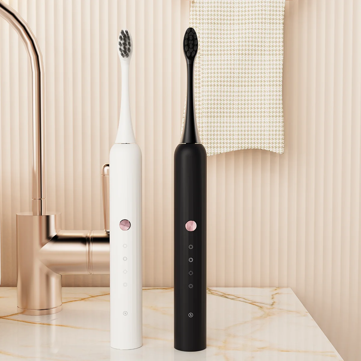 Factory Price Intelligent Whitening 4 Modes Soft Bristle IPX7 Sonic Electrical Toothbrush for Adults