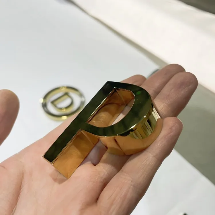 Custom Metal Wall Letters Business Signs Gold Indoor Mirrored Signs Stainless Steel Company Logo