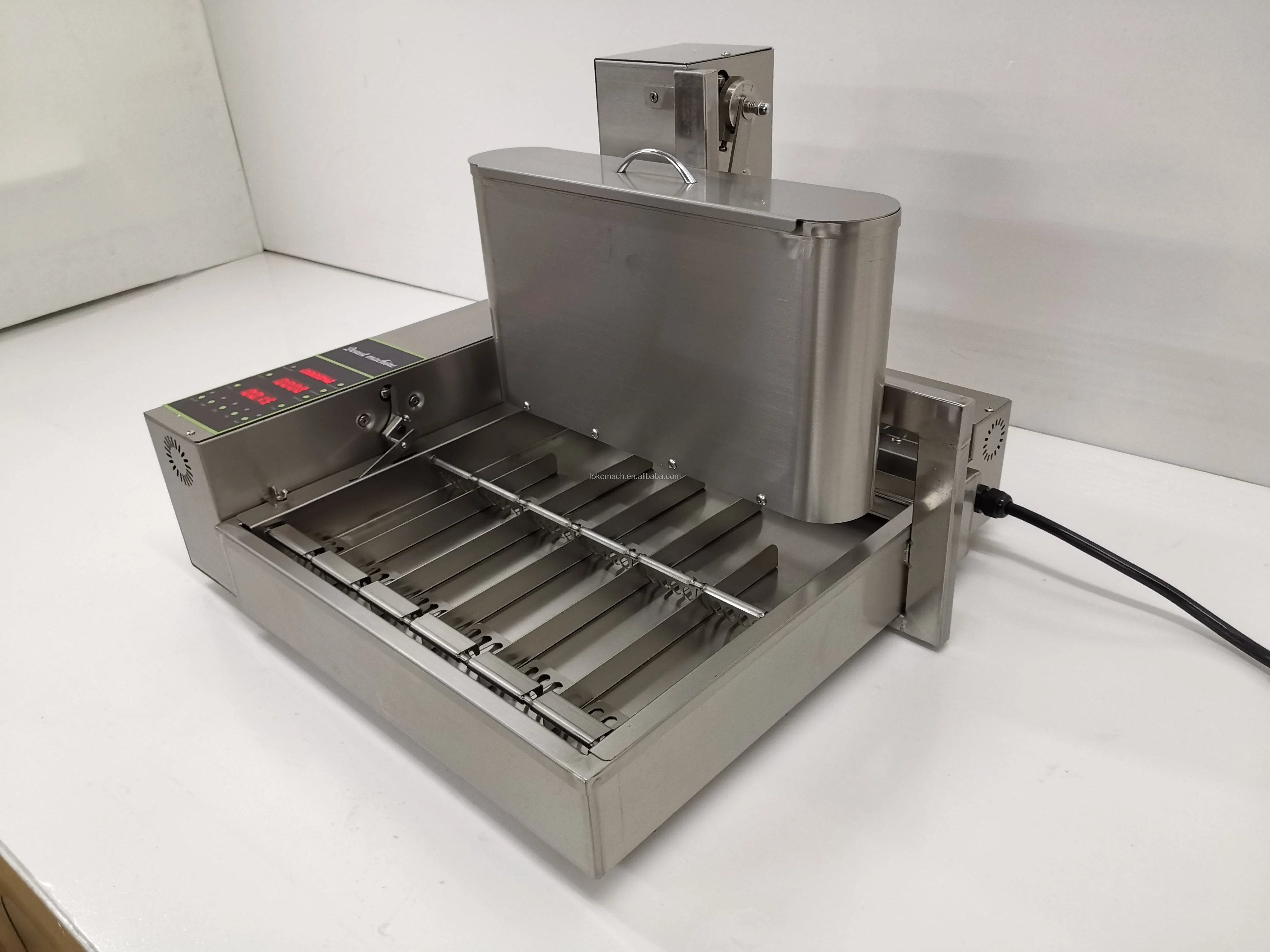 Small Business Snack Automatic Small Size 6 Line Donut Maker Mini Donut Machine