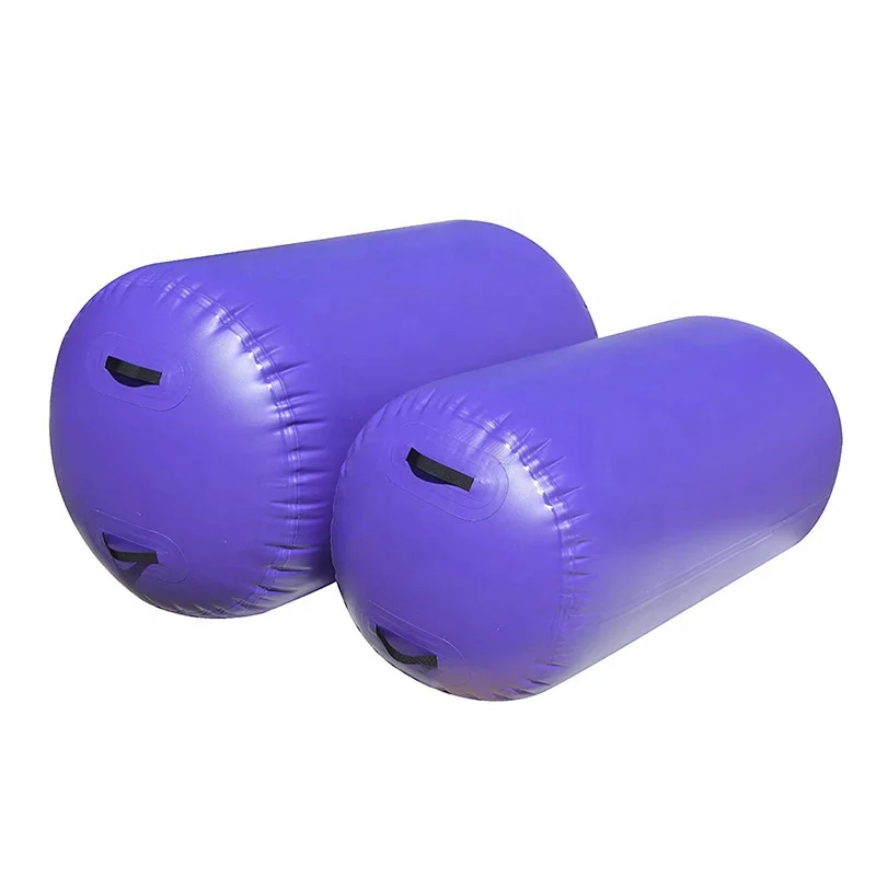 Wholesale 2021 Inflatable Air Roll Blue Jumping Air Roll Gymnastic Airtrack Tumbling Mat for Gymnast