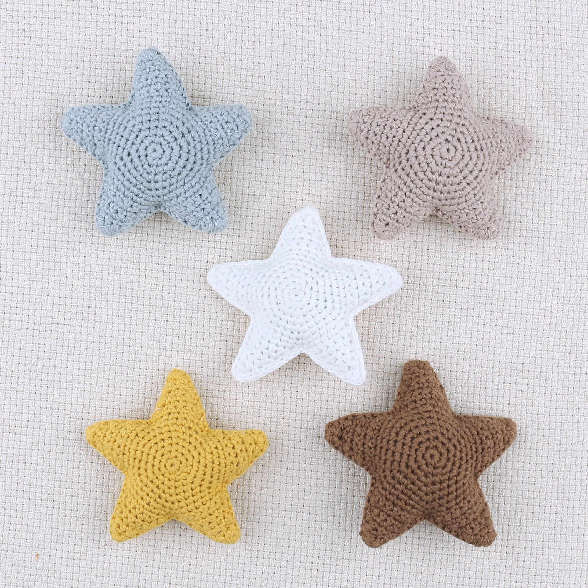 Handmade Yarn Knitting Keyring Tiny Key Chains Ring Trade Knitted Valentine Day Gift Keychain Crochet Star Needle Hook Toy