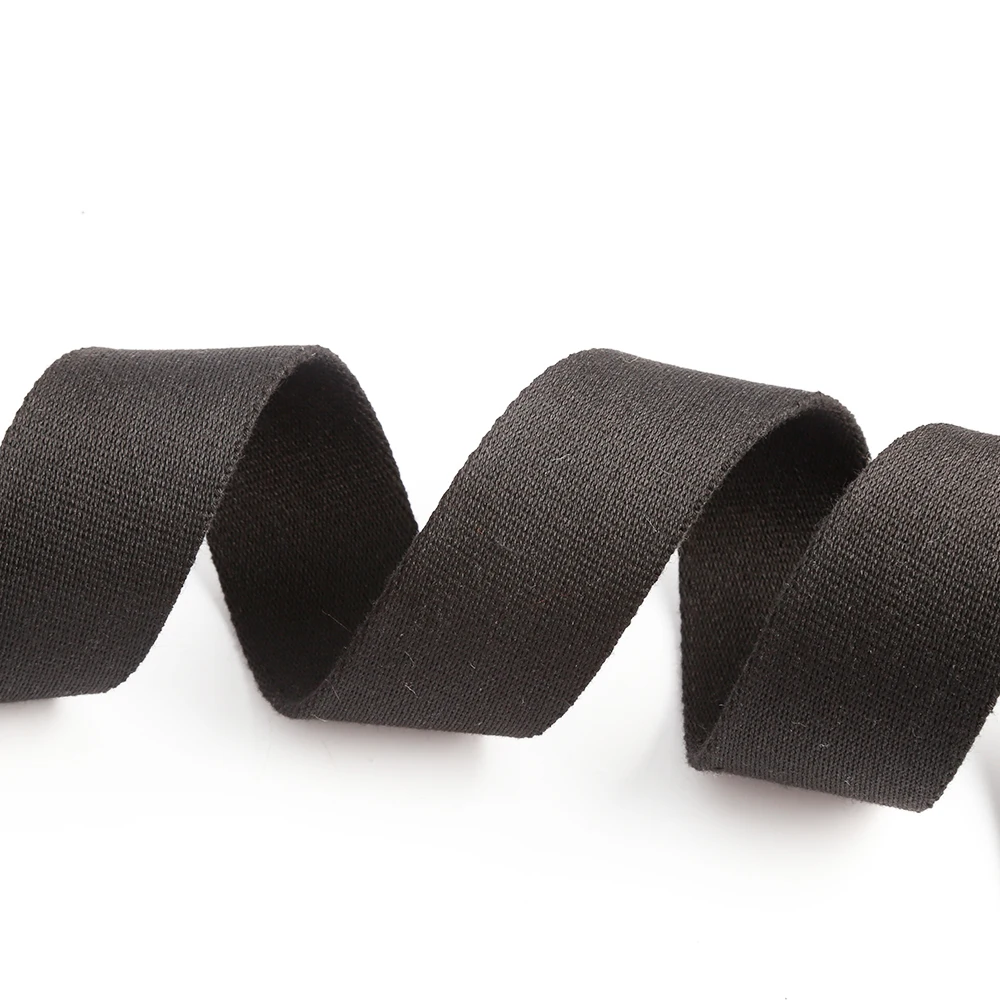 20mm 25mm 32mm 38mm 50mm Colorful Twill Herringbone Polyester Cotton Canvas Webbing