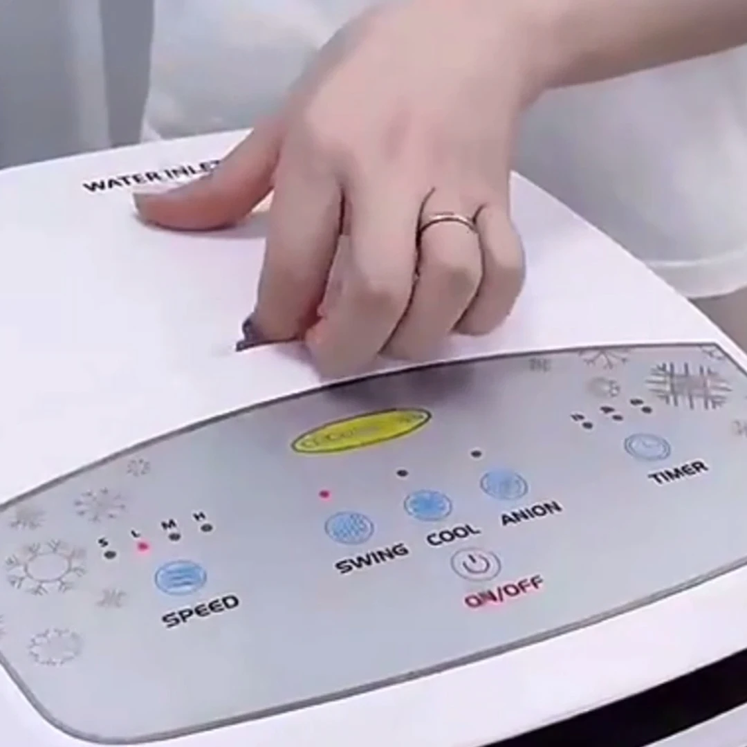 Vankool Smart LCD Digital Display Custom Color Room Water Air Cooler fan