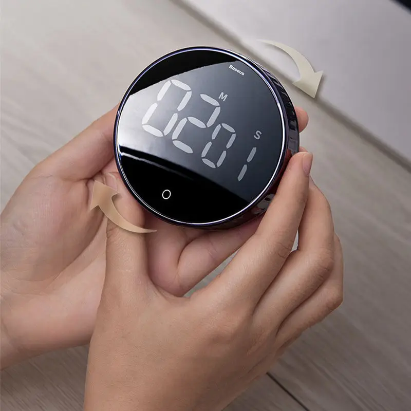 Large LED Digital Countdown Timing Alarm Clock Kitchen Timer  for Cooking