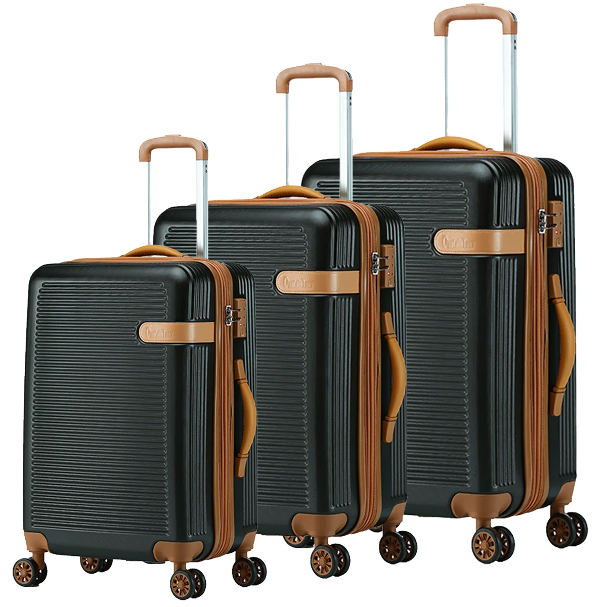 Designer Luggage Set Luxury Suitcase Traveling Suitcase Set 3 piece bag with spinner lightweight Abs Suitcases luggage sets