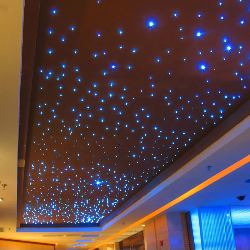 RGB light polyester fiber optic star ceiling panel with shooting stars