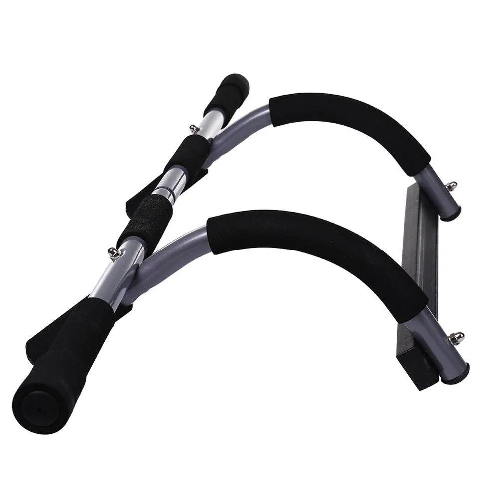 Pull Up Bar No Drilling Fitness Workout Bar Max Limit 100KG Fitness Trainer Multi-Grip Strength with Padded Handles