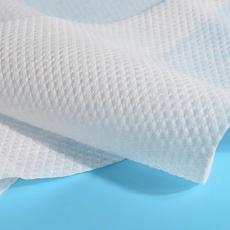 Manufacturer Customized Non woven Fabric Spunlace Jumbo Roll Embossed Nonwoven Fabric For Making Wet Wipes