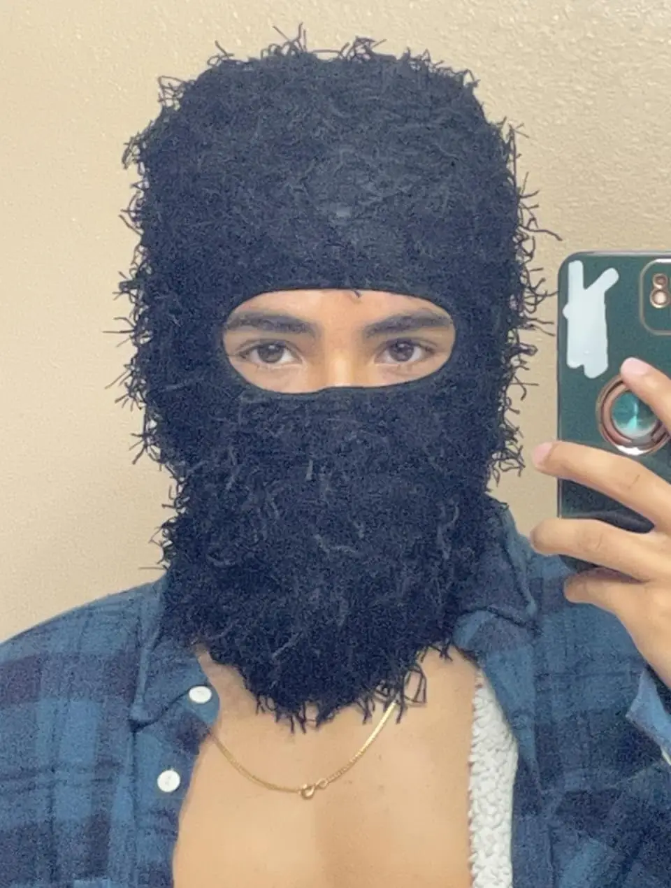 Knitted Full Face Ski Mask Windproof Neck Warmer Shiesty Yeat Airsoft Custom  Knitted Face balaclava for Men/Women