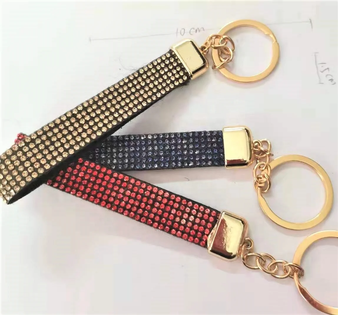 Hot sale  BEST QUALITY SHINING   design key rings luxury designer CRYSTAL RHINESTONES keychain
