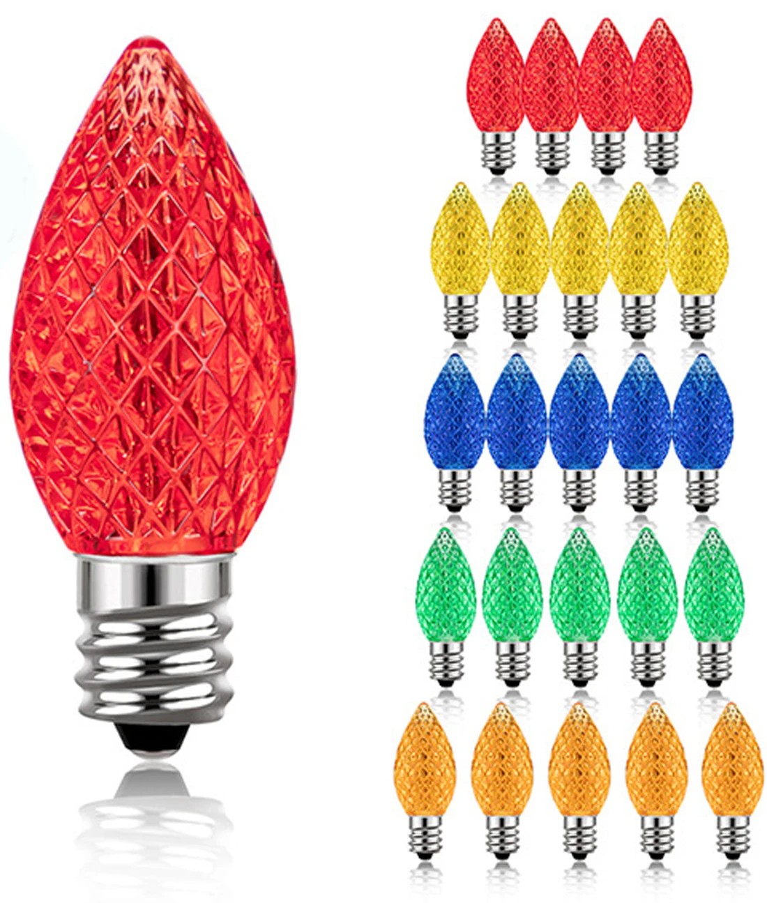 Энергосберегающие 0 5 Вт светодиодные Рождественские огни E12 AC120V C7 лампы для украшения Рождественского праздника