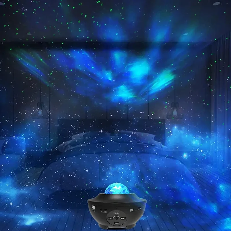 Smart Music Star Projector Light Wifi Speaker Laser Night Light Starry Lighting