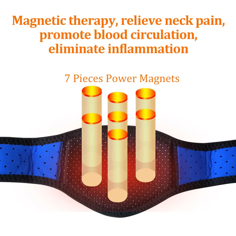 Self Heating Neck Pad Health Care Neck Brace Belt Magnetic Therapy Magnets and Tourmaline Neck Support for Cervical Pain Relief