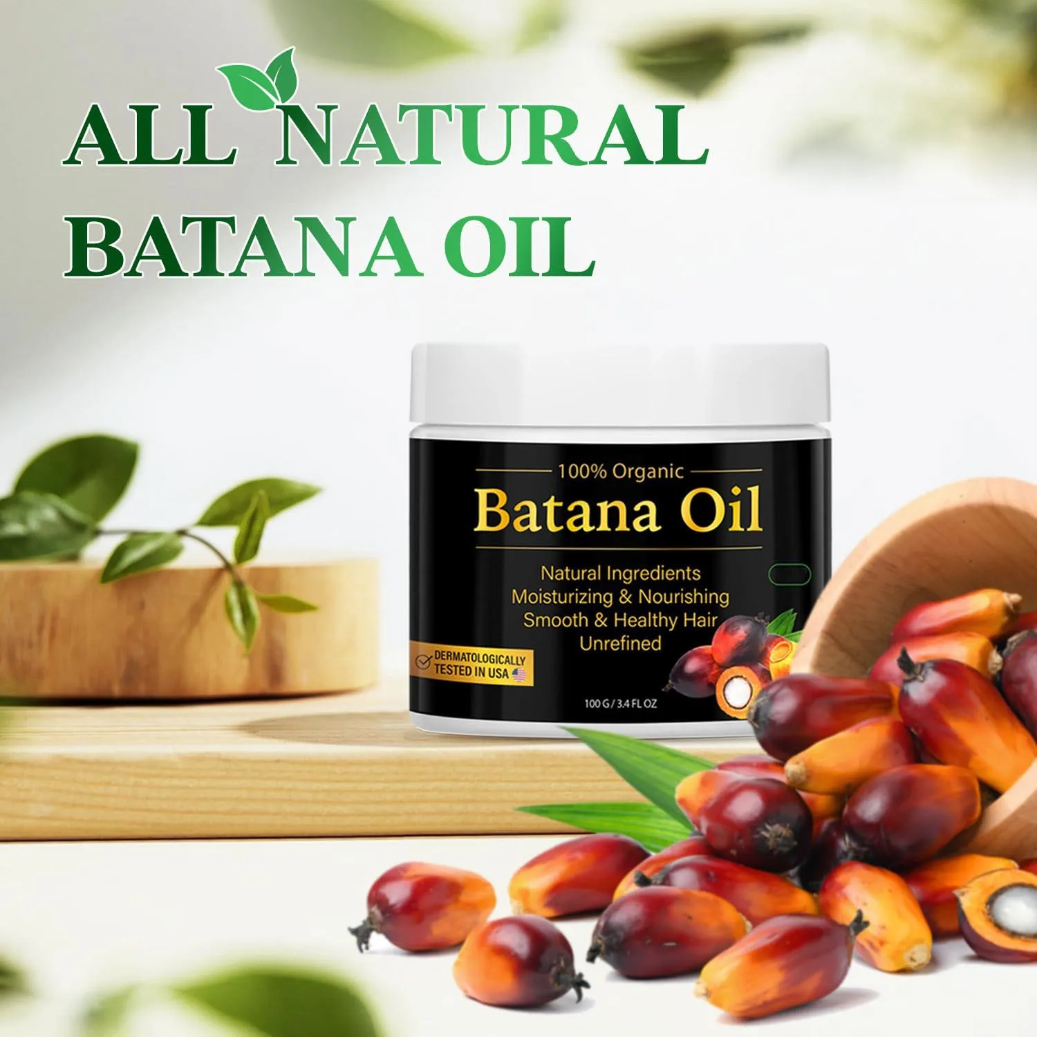 Batana Hair Care Oil Nourishes Moisturizes Repairs Damaged Hair Improves Frizzy And Split Ends Smooth And Shines