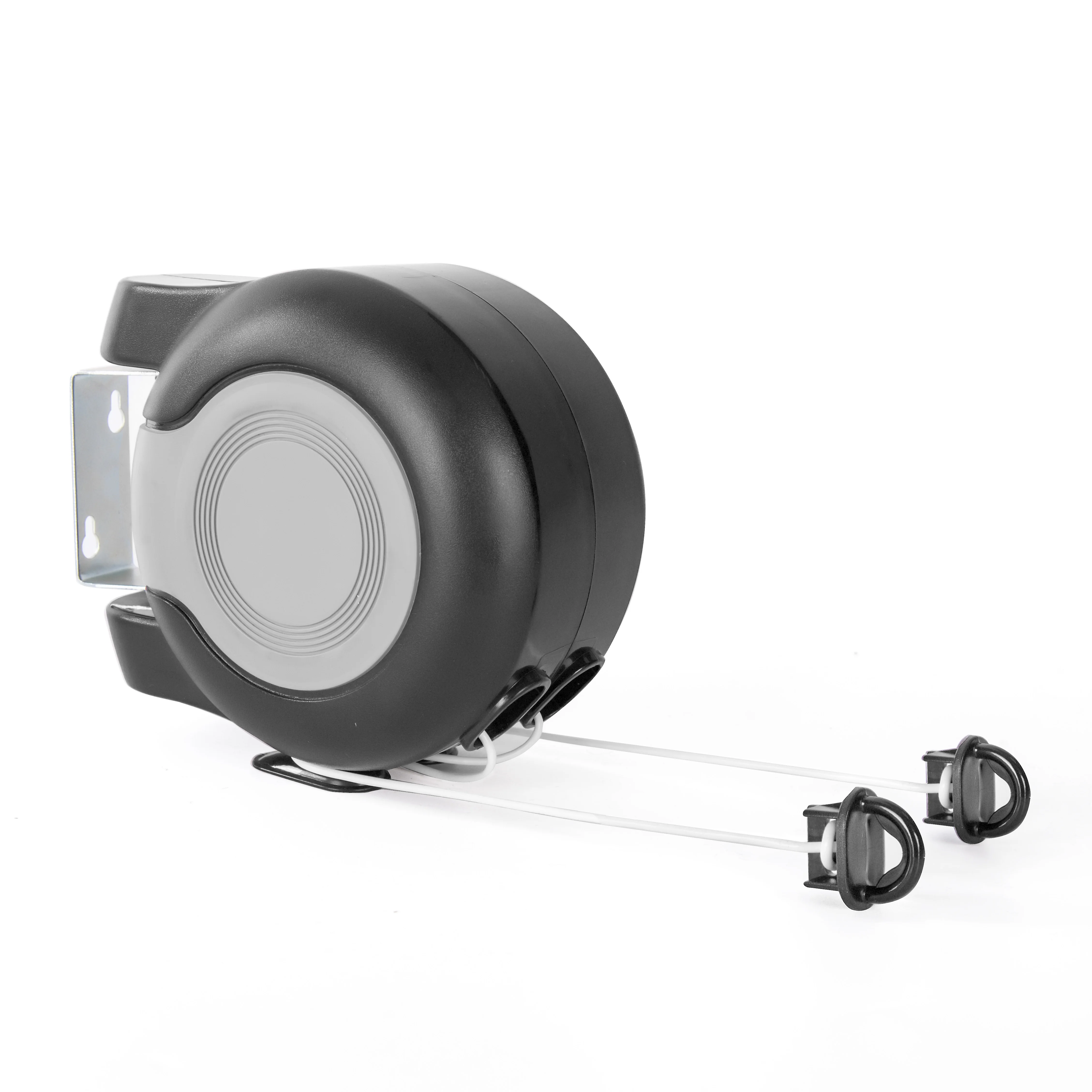 Retractable Cloth Line 26m Wall Mounted Space Saving Hanging Drying Line For Clothes Double Ropes