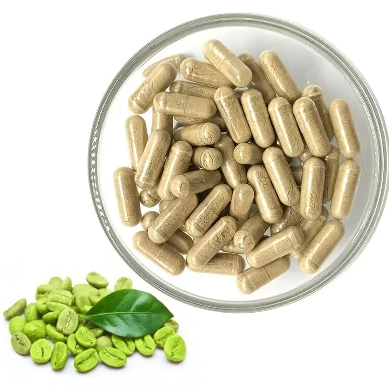 Popular Product Formula Private Brand Slimming Herb Supplement Green Coffee Bean Extract Capsules For Slimming