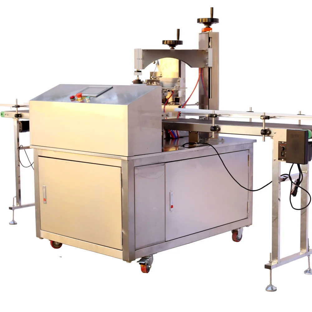 SUNSHINE Wrapping Machine Automatic Cookies Box Plastic Container Sealing Sealer Machine Candy Sealing Packing