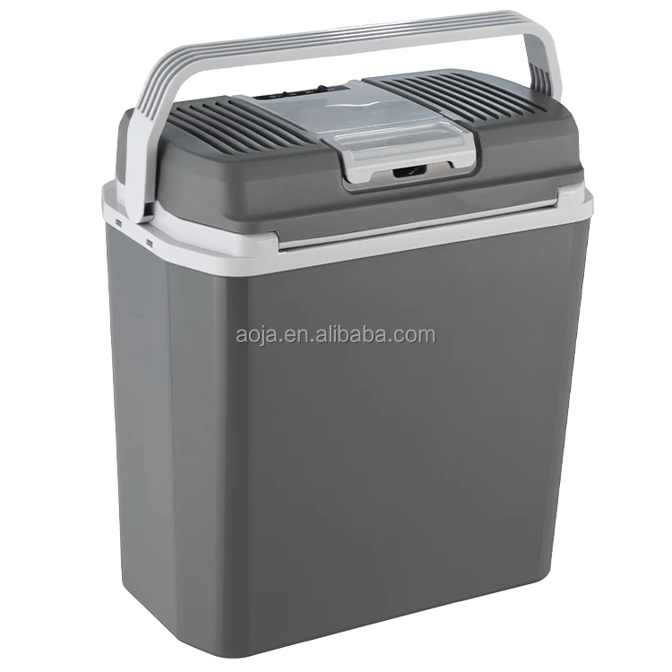 Cool Box Thermoelectric 24 Liters 12V 230 V Heats Cools Mini Refrigerator With Eco Mode Electric Cool Box for Car Boat Camping