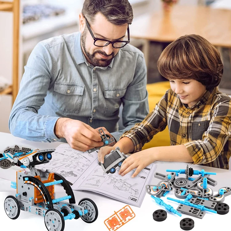 Education Solar Power Robots Toys for boys Educational Toy DIY Science Kits for Kids Gift Building Experiment Robotics Set
