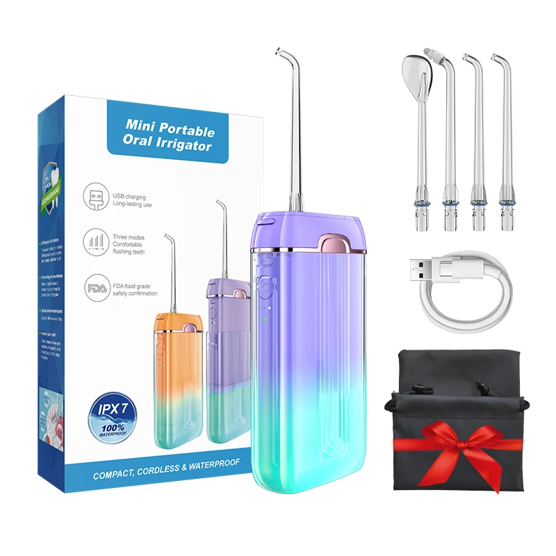 Mini Water Floss Irrigator Oral Jet Cordless Manufacture Dental Portable Travel Use 140ml Electric Flosser