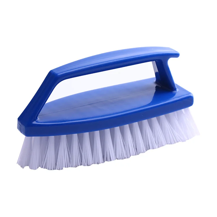 Wholesale Factory Household Heavy Duty Iron Shaped Plastic Holder Wirehaire Nylon Cleaning Brush For Washing Clothes Shoes Floor