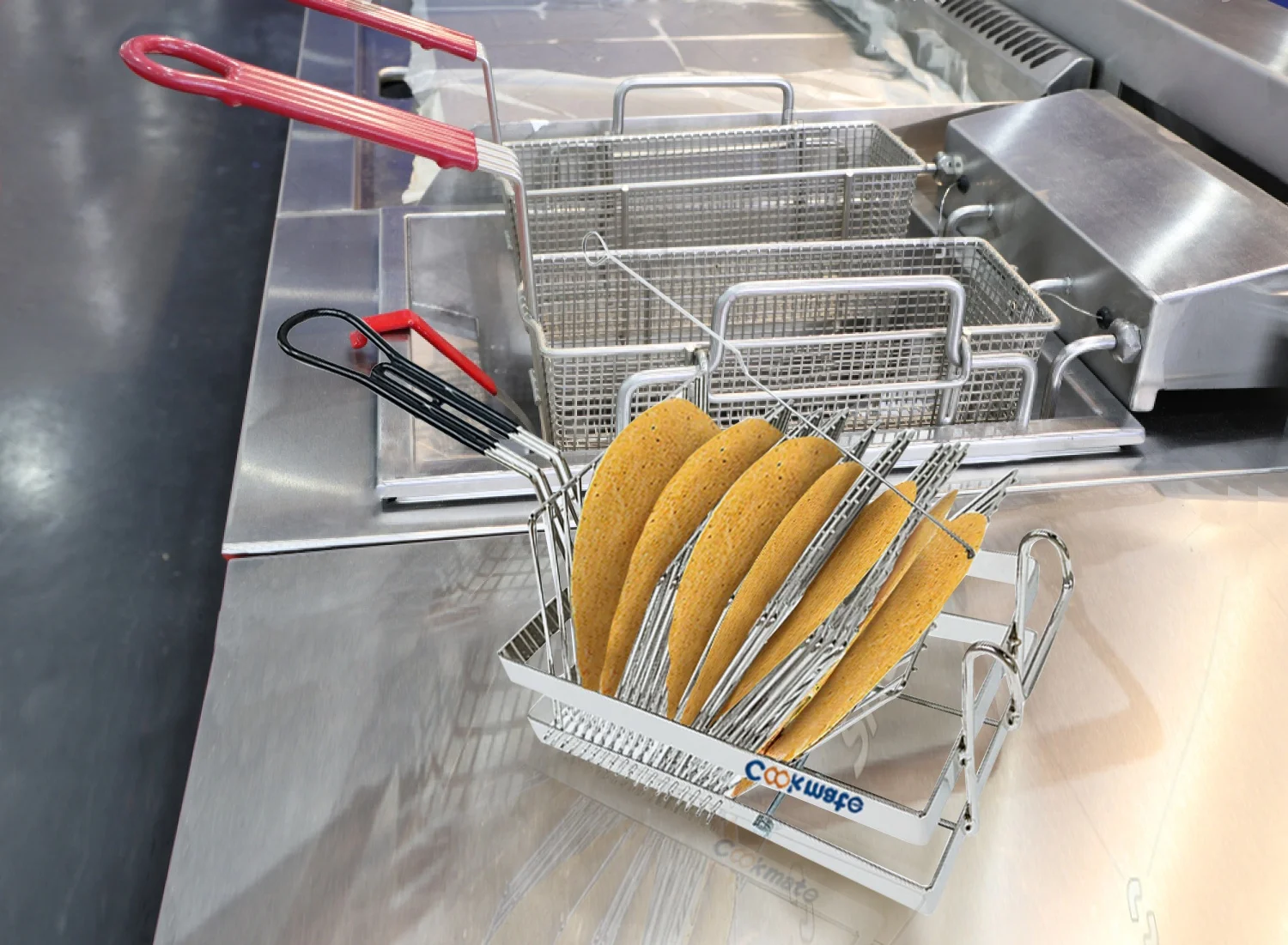 Металлическая Корзина Cookmate из нержавеющей стали TB-18 Tostada вмещает 18 корпусов