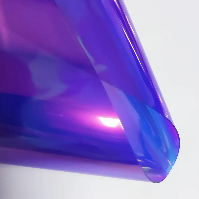 wholesale holographic rainbow tpu cosmetic bag film  tpu durable transparent holographic film