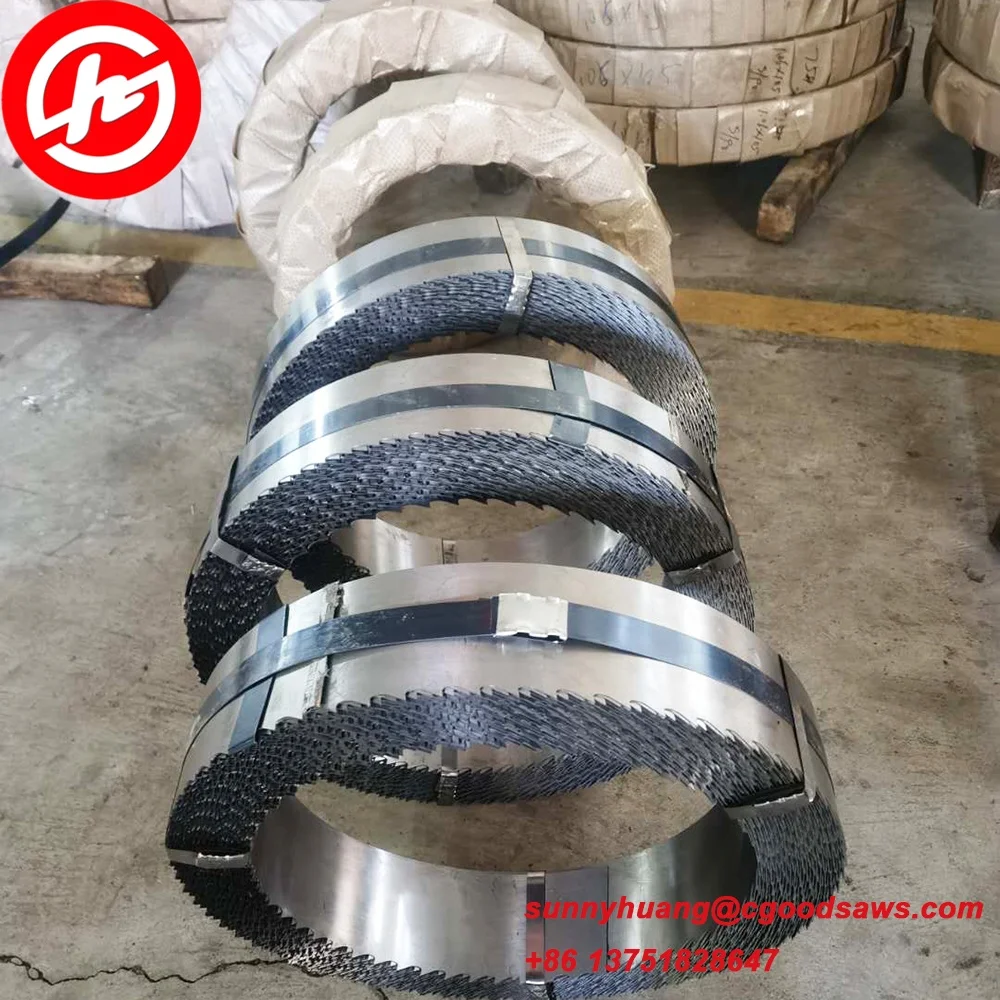 150mm 6 inch width large sawmill blades lumber cutting wide Band Saw Blade for big saw machines woodworking