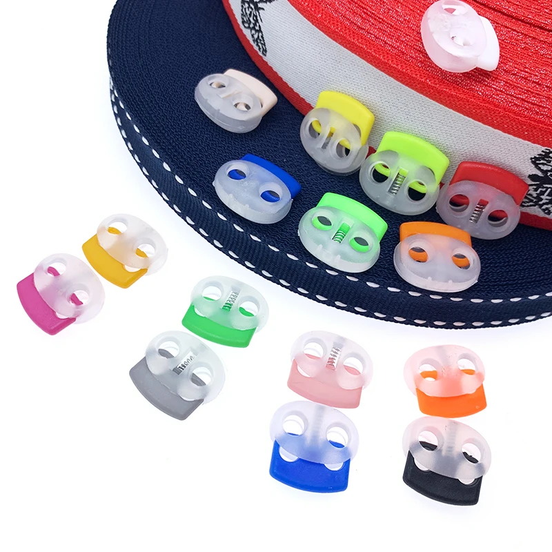 
Factory manufacture low price adjustable cord lock stopper color custom cord lock plastic stopper 