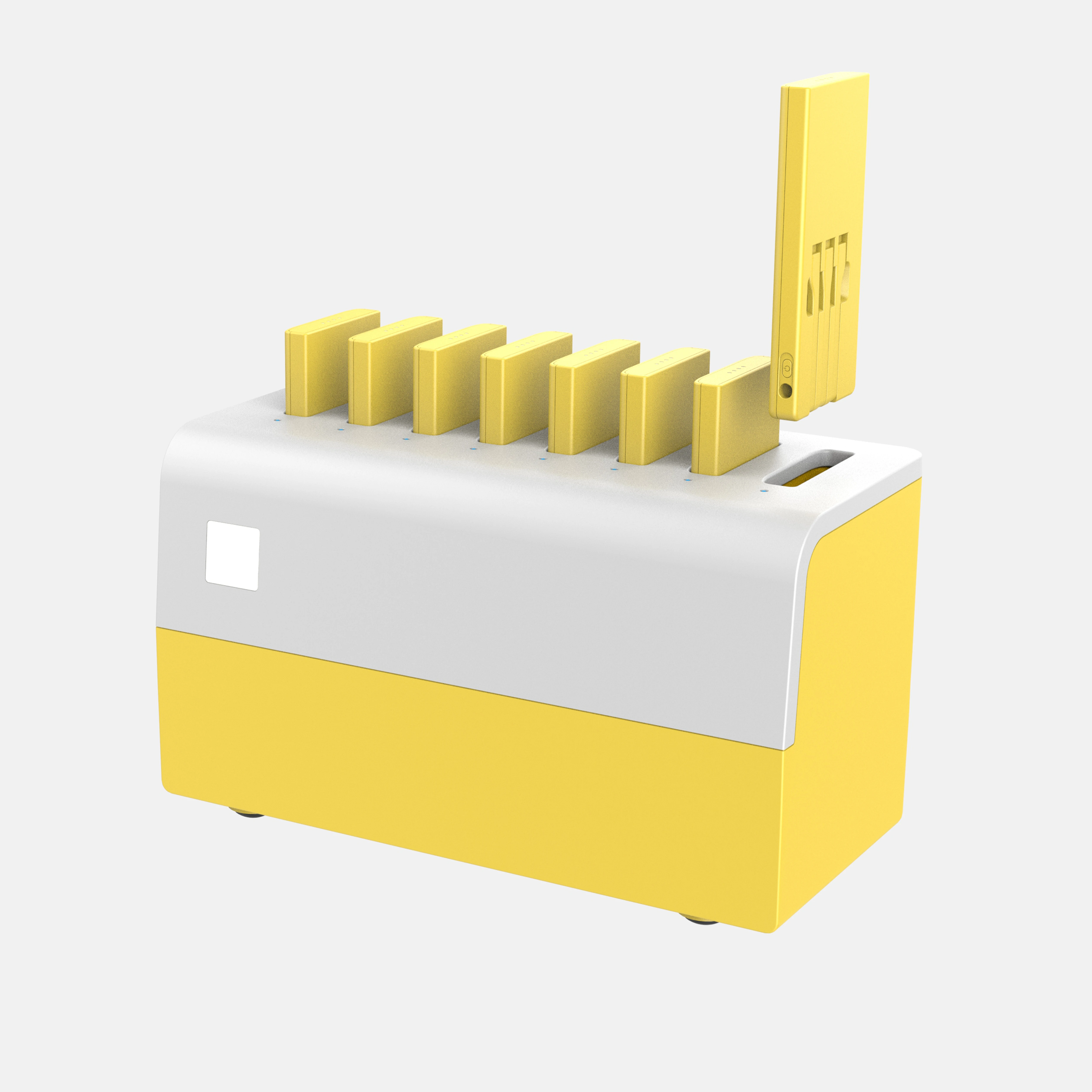 lcd screen power bank sharing station 8 slots rental sharing power bank advertising shared power bank station for mobile phone