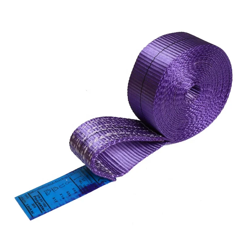 1T/2T/3T/4T/5T bundle lifting endless webbing sling polyester for crane