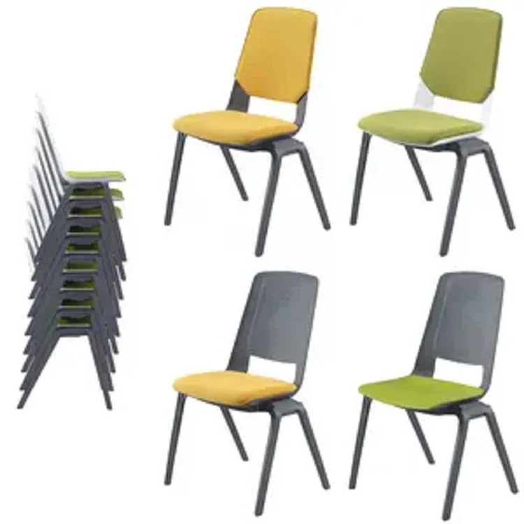 Wholesale Price Training Stackable Plastic Office Chairs Chair with Table Attached