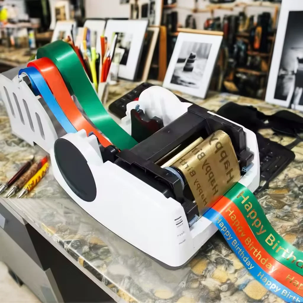 N-Mark Digital Satin Ribbon Printer Custom Logo & Brand 220V Automatic Hot Stamping Foil Machine