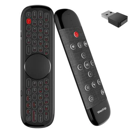 IMO Air fly mouse 2.4Ghz wireless Anti Lost IR with Backlit Voice Control Touch pad mini Keyboard W2 PRO W1 Remote Control