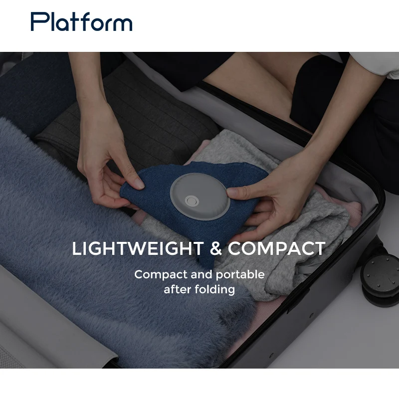 
Printed U shape inflatable neck pillow Foldable Inflating Light Weight Inflatable Pillow 