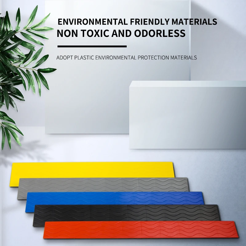 6.5cm high wholesale step cushion slope road tooth plastic uphill threshold triangular deceleration belt roadside slope