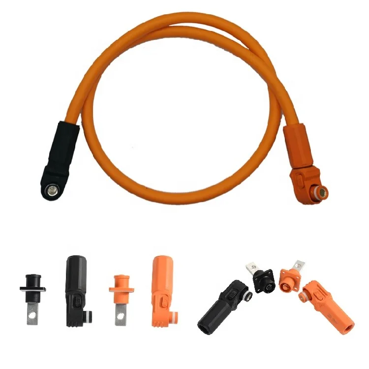 New 200A High Current Bolt Type Fast Slide Hv Single Core Energy Storage Cabinet Battery Dc Power Cable Connector