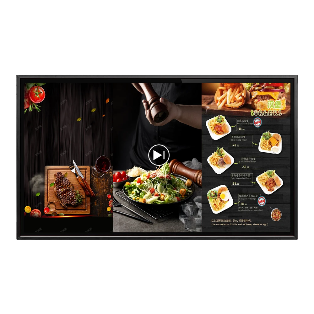Interactive Panel Featuring Multi-Touch Interface Ensures Engaging Interactions LCD Advertising Player