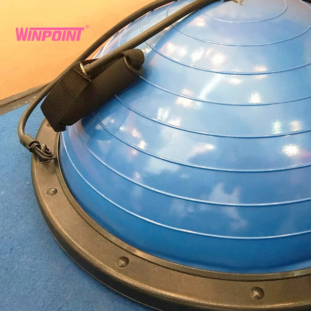 FITNESS hot selling gym semicircular wobbler balance ball